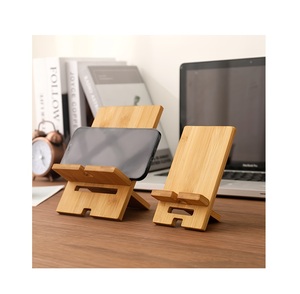 Handmade Quality Office Table Desk Mobile Phone Wood <b>Stand</b> Customized Logo Natural Wooden Mobile Phone <b>Stand</b> At Low Price - Product Image 1