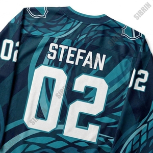 Jersey de Hockey Sublimado Personalizado de Primera Calidad Sibrin |   100% poliéster, número de equipo personalizado, todos los tamaños |   Hockey para Adultos - Product Image 3