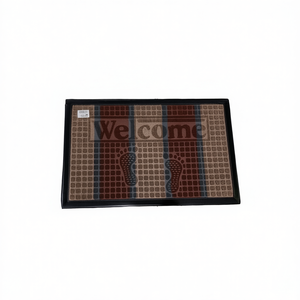 Set Assortito di Tappeti e Zerbini in Tessuto Goffrato a Pelo Riccio 40x60CM, Motivo Geometrico Astratto, Alta Qualità, Tema di Benvenuto Tradizionale - Product Image 2