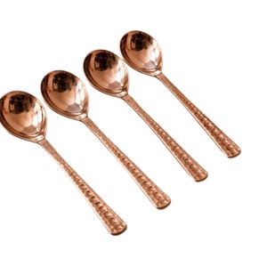 Wholesale Copper Rose <b>Gold</b> <b>Spoon</b> Set Modern Tableware Kitchen Cutlery Dinnerware Coffee Tea <b>Spoon</b> - Product Image 3
