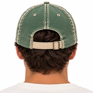 Gorra de Béisbol Unisex de Pana con Correa Trasera Ajustable, Estilo Vintage de Seis Paneles con Visera Curva, Gorra de Pana de Estilo Heritage - Product Image 2