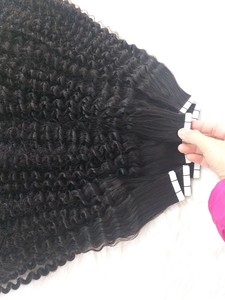 Extensions de cheveux humains bouclés à bandes adhésives 2026, 100 % cheveux humains bruts non traités, sans nœuds, sans perte, qualité supérieure - Product Image 5