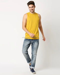 Débardeur en coton pour homme sur mesure, décontracté, sans manches, veste d'entraînement respirante, singlet de sport, veste de musculation, service OEM - Product Image 5
