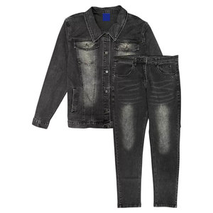 Traje de Jeans Elegante, Tela de Primera Calidad, Comodidad Duradera, Ideal para un Estilo de Vida Informal y Conjuntos Modernos - Product Image 2