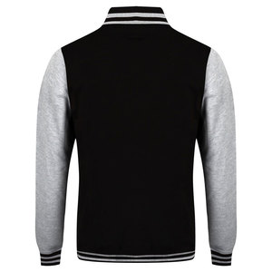 เสื้อแจ็คเก็ตวิทยาลัยแบบ Letterman แขนยาว ผลิตจากผ้าขนสัตว์แท้ ผสมผสานด้วยผ้าลายการ์ตูน ตกแต่งด้วยแพทช์เวิร์ค คอตั้ง เหมาะสำหรับผู้ชายและผู้หญิง ใช้ได้ในฤดูหนาว - Product Image 2