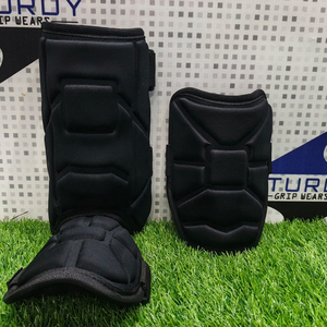 Sturdy GRIP WEARS Universal Soccer Leg Guards Breathable Fabric <b>Hook</b> Loop Closure Professional Protection High Hardness Sports - Product Image 1