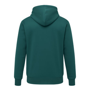 Sweat-shirt à capuche zippé pour homme, couleur unie, coupe classique, en coton French Terry, décontracté, pour l'automne - Product Image 2