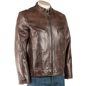 Stylish <b>Men's</b> Genuine Leather <b>Jacket</b> with <b>Long</b> Sleeve Latest Design High Quality Best Popular Style New Condition - Product Image 1