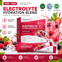 Poudre d'électrolytes alimentaires Elma 1KG Sans sucre ajouté 50 portions Formule d'hydratation et de réapprovisionnement en minéraux Sans OGM Lactosérum pour adultes