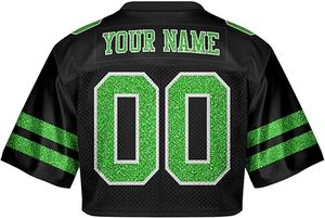 เสื้อครอปผ้าเจอร์ซีย์ตาข่ายพิมพ์ลายทันสมัยสำหรับผู้หญิงไซส์พลัส ดีไซน์ระบายอากาศน้ำหนักเบา เหมาะสำหรับขายส่งเสื้อแฟชั่นสำหรับร้านค้าปลีก - Product Image 3