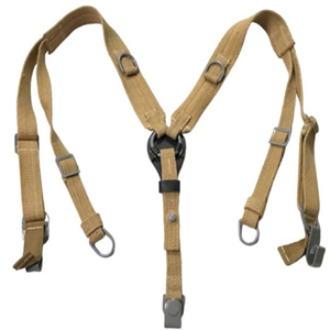 Tirantes de Lona Color Caqui con Correa en Y, Ajustables, Hebilla de Cobre, 2.5cm de Ancho, Poliéster, Estilo Militar Alemán M1942 M42 Dak - Product Image 1