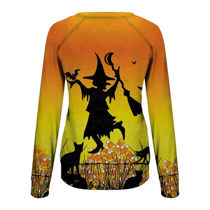 Camisetas Deportivas Hivo para Mujer, de Alta Calidad, Estilo Vintage, Sólidas, Transpirables, de Secado Rápido, Manga Larga, con Estampado Digital, de Poliéster, a Precio Especial - Product Image 2