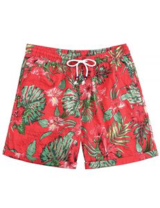 Men Island <b>Shorts</b> Print Elastic Waist Drawstring Beach Summer Casual Holiday Colorful Lightweight top mens swim beach - Product Image 1