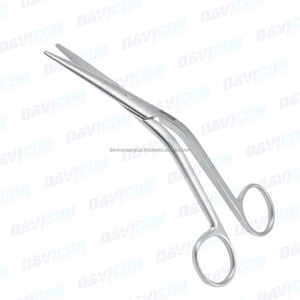 Tijeras Quirúrgicas de Alta Calidad de 5.1/8 Pulgadas con Mango Angulado, Base de Acero Inoxidable y Plástico para Instrumentos Quirúrgicos - Product Image 4