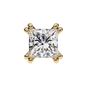 Clásicos pendientes de oro de 18 quilates con 8 puntas, corte princesa, diamantes cultivados en laboratorio de 1.5 ct cada uno, certificados por IGI, ideales para regalo, fiestas y aniversarios. - Product Image 2