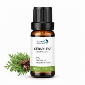 Natürliches Zedernblatt-Ätherisches Öl Eukalyptus Thuja Occidentalis Therapeutische Qualität 100% Reines Dampfdestilliertes Aromatisches Grünes Öl - Product Image 4