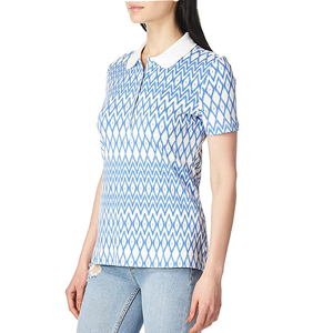 เสื้อโปโลสตรีแขนสั้นพิมพ์ลายโลโก้ตามสั่ง โรงงานผลิตโดยตรง ผู้จัดจำหน่ายเสื้อโปโลกอล์ฟสตรีรุ่นล่าสุดตามสั่ง - Product Image 1