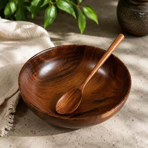 Bol en bois, idéal pour les collections de cadeaux, les décorations d'intérieur, les collections de cuisine et les arrangements saisonniers - Product Image 5