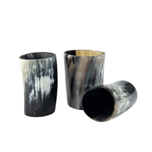 Tasse à boire en corne de buffle, tasse viking en corne naturelle, écologique, réutilisable et lavable, verre à boire en corne - Product Image 4