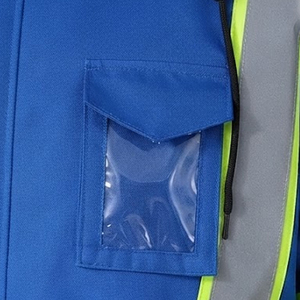 เสื้อแจ็คเก็ตสะท้อนแสงแบบ Hi-Vis ขายดี พร้อมกระเป๋าหลายช่องปรับได้ รุ่นใหม่ รับทำโลโก้ตามสั่ง มีจำหน่ายแล้ว - Product Image 6