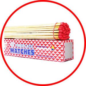 Allumettes de sécurité pour barbecue 290x60x29mm, boîte d'allumettes extra large, bâtonnets longs, flamme puissante, allume-feu pour grillades en extérieur avec impression personnalisée - Product Image 5