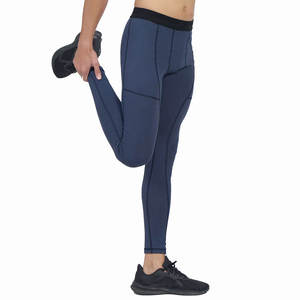 Leggings de sport pour homme à séchage rapide, pantalons de compression conçus pour l'entraînement de haute intensité, la course à pied, l'exercice quotidien, polyester/coton - Product Image 6