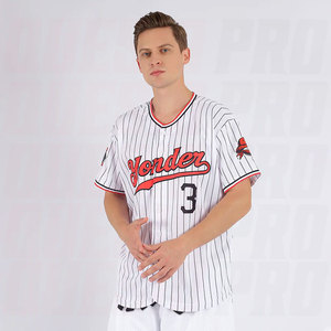 Camiseta de Béisbol Sublimada Personalizada, Último Diseño, Crea Tu Propia Camiseta de Equipo con Botones, Tejido Transpirable de Secado Rápido, Ropa Deportiva - Product Image 3