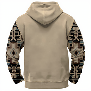 Sweat-shirts personnalisés en molleton de coton mélangé pour hommes, coupe ample, avec poche, tissu respirant, impression numérique, pour l'hiver – Vente en gros - Product Image 2