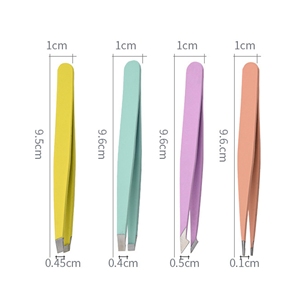 แหนบดัดขนตาปลายแหลม สแตนเลสคุณภาพสูง สีสันสดใส ไม่เป็นสนิม ใช้ซ้ำได้ สำหรับต่อขนตาและจัดแต่งทรงคิ้ว - Product Image 4