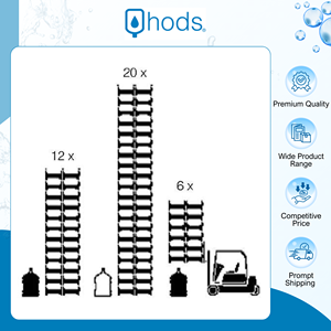 Proveedor Líder de Racks de Plástico de Polipropileno (PP) de Excelente Calidad para Distribución y Almacenamiento de Botellas de Agua de 5 Galones - Product Image 5