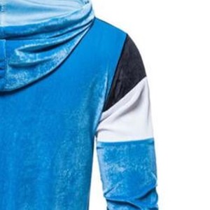 เสื้อฮู้ดสีน้ำเงินแบบยูนิเซ็กซ์ ทรงปกติ มีกระเป๋า สวมใส่สบาย ระบายอากาศได้ดี ผลิตจากผ้าเฟรนช์เทอร์รี่ โพลีเอสเตอร์ สไตล์ฤดูใบไม้ผลิ - Product Image 2