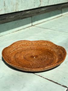 Bandeja de Almacenamiento de Ratán Irregular, Diseño Clásico sin Acabado, Apta para Alimentos, Reutilizable, de un Solo Nivel, la Más Vendida en Indonesia - Product Image 2