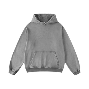 Sudadera con Capucha Personalizada de Alta Calidad, Estilo Vintage, Lavado Ácido, Streetwear, Oversize, Algodón Grueso, Unisex - Product Image 4