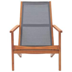 Silla de Jardín de Madera de Eucalipto Sólida Gris Medio, Asiento para Exteriores Elegante y Duradero - Product Image 2