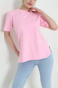 Camiseta de Manga Corta para Mujer Talla Grande Ever Glow, Transpirable, Anti-Pilling, Ecológica, de Secado Rápido, Estilo Casual, Poliéster/Algodón - Product Image 4