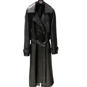 Abrigo impermeable de piel de oveja para hombre, cortavientos de longitud regular - Product Image 1