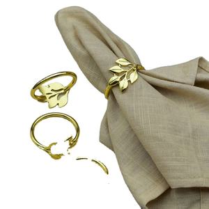 Top vente Design indien couleur or plaqué petits ronds de serviette en métal porte-serviettes élégants pour les fêtes de Tables à manger - Product Image 3