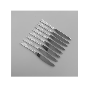 Stainless Steel Dessert Knife Set Dinner Knives Set <b>Mirror</b> Polish Minimalist Design Flatware Knives - Product Image 1