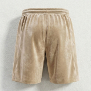 กางเกงขาสั้นผู้ชายแฟชั่นกำมะหยี่สไตล์สตรีทแวร์ ประดับโลโก้คริสตัล รุ่นซัมเมอร์ มัลซ่า ทรงปกติ รุ่นอีลิท - Product Image 3