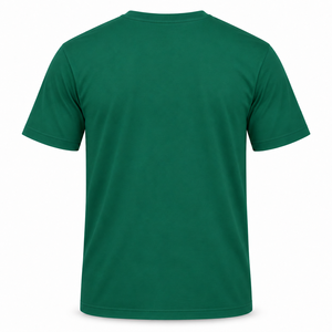 Men's Solid <b>Green</b> Short Sleeve O-Neck Cotton <b>T</b>-<b>Shirt</b> Regular Fit Casual Jersey Knit <b>Plain</b> Dyed - Product Image 2