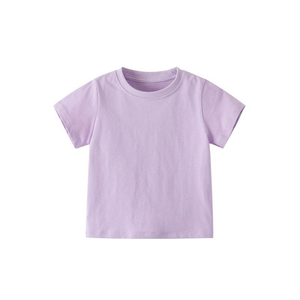 T-shirt personnalisé d'été pour enfants, imprimé, à manches courtes, col rond, pour garçons et filles, couleur bonbon, t-shirt vierge pour enfants et hommes - Product Image 2
