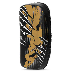 Venomous Custom Leather Muay Thai Kick Pads Curved Arm Pads Training Strike <b>Shield</b> OEM Manufacture - Product Image 4