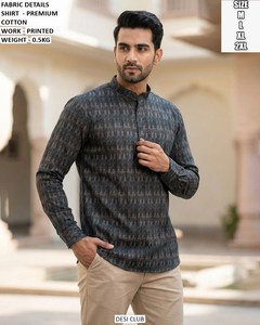 Royal Utsav - Traje Tradicional Indio para Hombre, Amarillo, Bordado Bandhani, Suave, de Secado Rápido, Largo hasta el Suelo, Corte Regular, para Todas las Temporadas, Ideal para Fiestas Diwali - Product Image 3