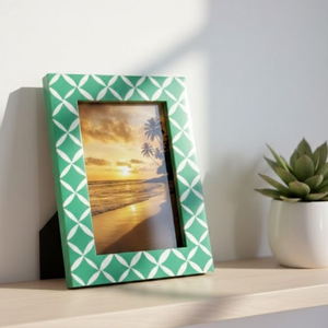 Custom bone <b>Photo</b> <b>Frame</b> Rectangle Pattern Curving Design Bone Inspired Adjustable Vertical Orientation Tabletop Picture <b>Frame</b> - Product Image 6