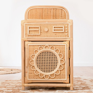 เครื่องซักผ้าของเล่นจิ๋วแบบสานมือจากหวาย สำหรับซักเสื้อผ้าตุ๊กตาเด็ก - Product Image 5