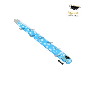 NQLASH-Pinzas para extensión de pestañas con Logo personalizado, nuevo aplicador para cejas, Color arcoíris, de acero inoxidable - Product Image 4