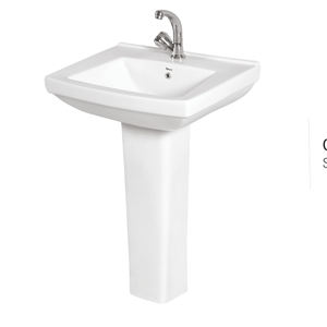 ลดราคาพิเศษสำหรับอ่างล้างหน้าเซรามิกสีขาวคุณภาพมาตรฐาน ผลิตในอินเดีย สำหรับใช้ในบ้าน ราคาประหยัด - Product Image 1