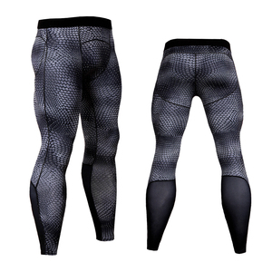 Top Quality Customizable Workout Tights <b>Men's</b> Elastic Waist Yoga Leggings <b>Base</b> <b>Layer</b> Workout Tights Leggings for Sale - Product Image 4