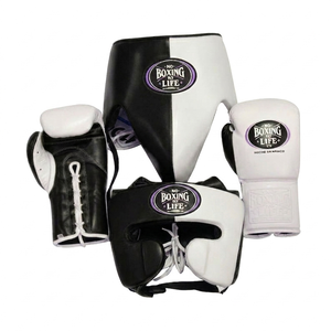 Hot Selling Custom Made Custom Sports <b>Sparring</b> <b>Set</b> Heavy Duty Leather <b>Boxing</b> Gloves Full Face Protection Head Guard Martial Arts - Product Image 6