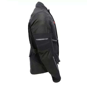 Blouson de moto noir pour homme, manches longues, coupe-vent, toutes saisons, équipement de conduite - Product Image 6